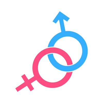 A male and female gender sign